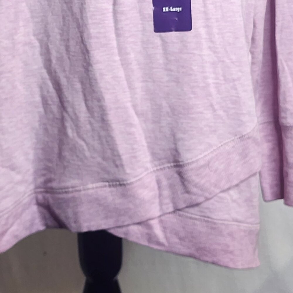 Active Life Budding Lilac Heather Pullover Long Sleeve Modal Span Top Size XXL - Picture 3 of 16